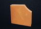 Special Shaped Clay Baking Brick Lightweight / Yellow High Temperature Brick